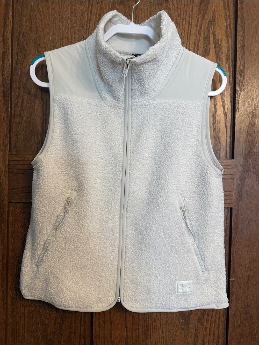 Under Armour Women’s Cream Sherpa Fleece Vest with Full Zip